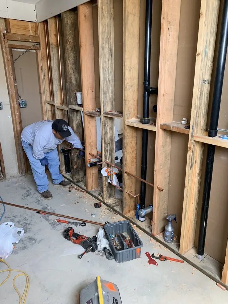 Commercial rough-in plumbing for Water Heater Replacement in Booker Dairy Plantation Park